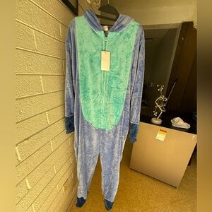 Stitch adult One Piece Pajamas Costume size M
